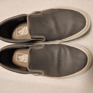 Vans Men's Gray Slip-On Shoes